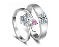 Nhẫn đôi Bạc Hiểu Minh NC524 Em Là Tất Cả