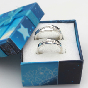 Nhẫn đôi Bạc Hiểu Minh NC528 Mộc Mạc Bạc Ý