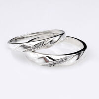 Nhẫn đôi Bạc Hiểu Minh NC529 Mãi Mãi Bên Nhau Bạc Ý
