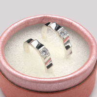 Nhẫn đôi Bạc Hiểu Minh NC541 Thương Nhớ