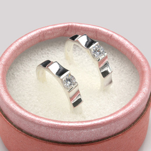 Nhẫn đôi Bạc Hiểu Minh NC541 Thương Nhớ