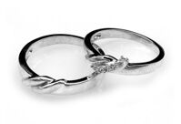 Nhẫn đôi Bạc Hiểu Minh NC545 Tình Đầu