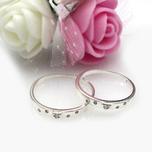 Nhẫn đôi Bạc Hiểu Minh NC556 Tình Yêu Mang Theo