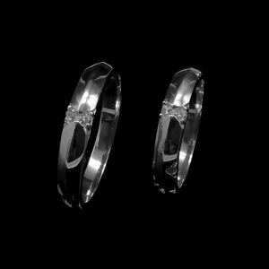 Nhẫn đôi Bạc Hiểu Minh NC570 Mãi Mãi Bên Nhau