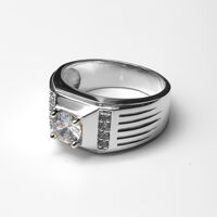 Nhẫn nam bạc Hiểu Minh NA584