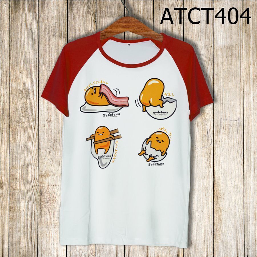 Áo thun tay màu 4 con Gudetama ATCT404 