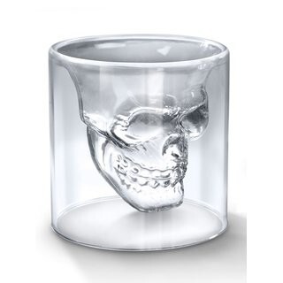 Ly thủy tinh hình Đầu lâu (Doomed Crystal Skull Shotglass)