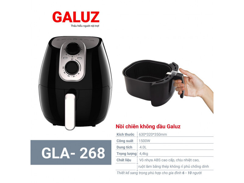 Nồi chiên không dầu Galuz GLA-268 - 4L