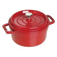 Nồi Oval Staub màu đỏ Cherry - 22cm