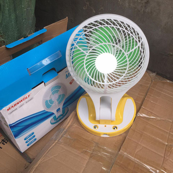 Quạt sạc điện kiêm đèn pin mini Fan M-5580 