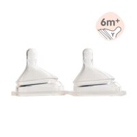 Núm ti Hegen size Y-cut dành cho bé dùng thức ăn sệt