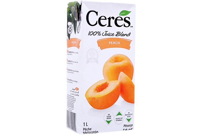 Nước ép đào Ceres - hộp 1 lít