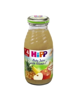 Nước ép hoa quả siêu sạch HiPP táo, dứa, chuối, vitamin C 200ml