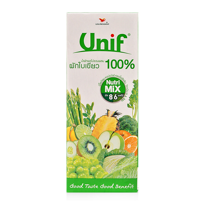 Nước ép rau và trái cây Unif hộp 200ml