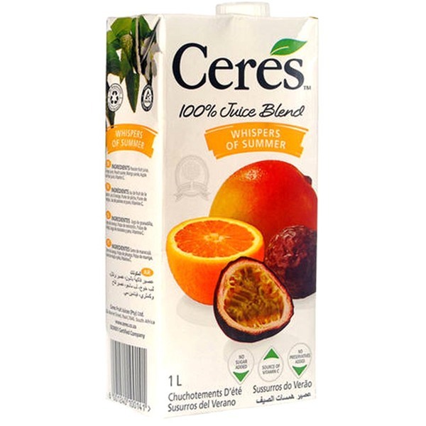 Nước hỗn hợp trái cây nhiệt đới không đường Ceres hộp 1L