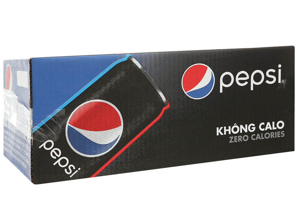 Nước ngọt Pepsi không calo - Thùng 24 lon 330ml