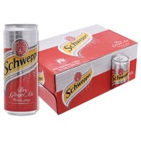 Nước ngọt Schweppes Dry Ginger Ale hương gừng thùng 24 lon x 330ml