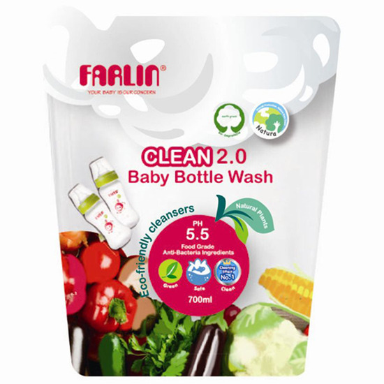 Nước rửa bình sữa Farlin an toàn AF-10005 700ml