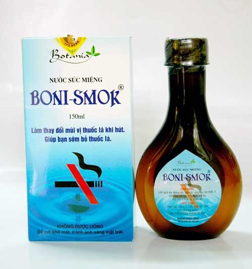 Nước súc miệng cai thuốc lá Boni-smok 150ml