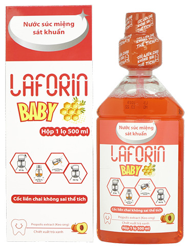 Nước súc miệng Laforin Baby – NSM hương đào và ổi cho trẻ