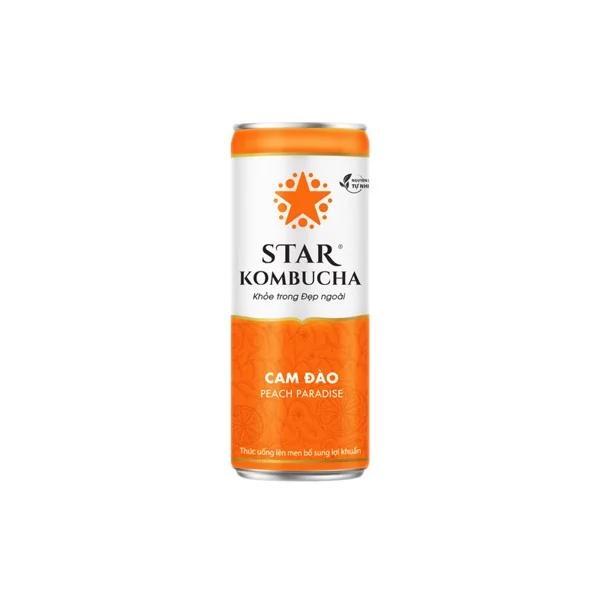 Nước trái cây Star Kombucha vị cam đào 250ml