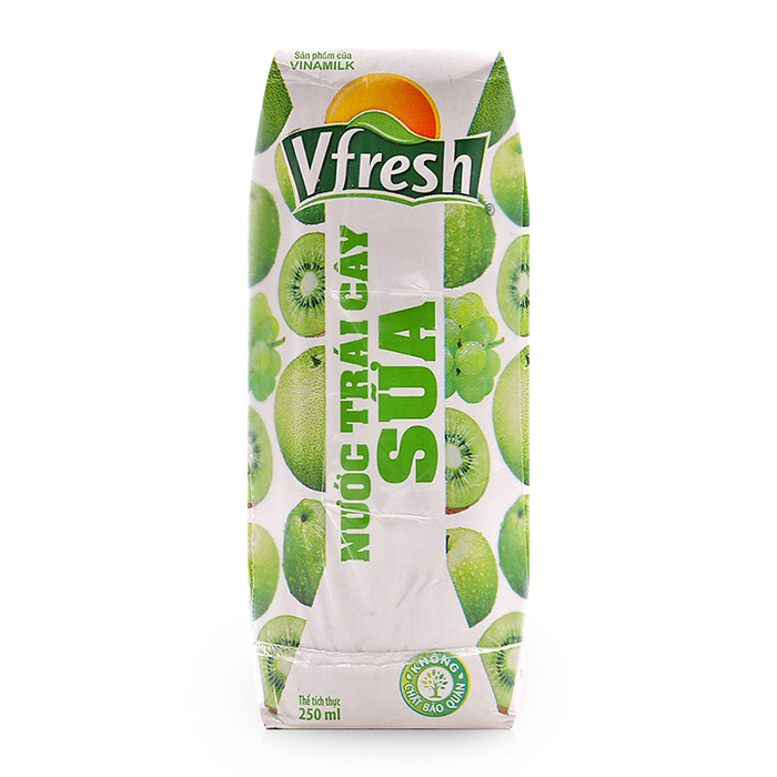 Nước trái cây sữa Vfresh hộp 250ml