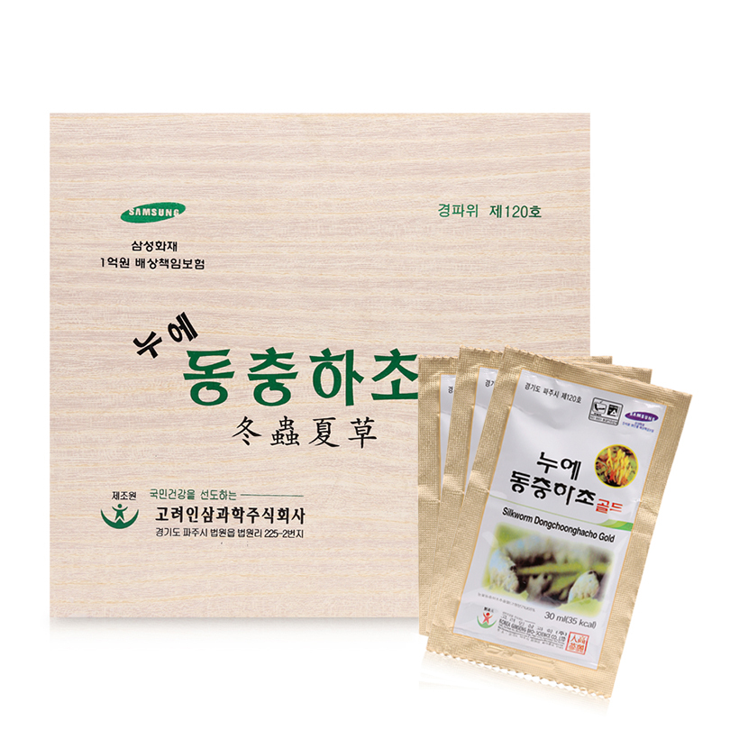 Nước uống đông trùng hạ thảo Silk-worm Dongchoonghacho Gold 60 gói