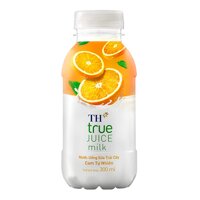 Nước uống sữa trái cây cam tự nhiên TH True Juice Milk chai 300ml