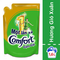 Nước xả Comfort đậm đặc 1 lần xả hương gió xuân dạng túi 1.6L