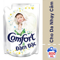 Nước xả Comfort đậm đặc cho da nhạy cảm dạng túi 800ml