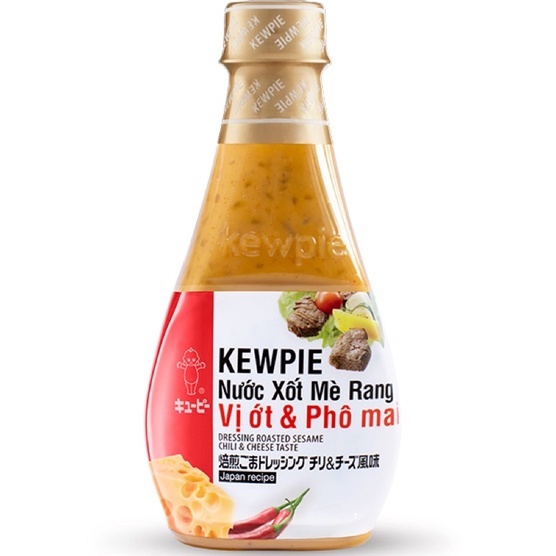 Nước xốt mè rang Kewpie vị ớt và phô mai 210ml