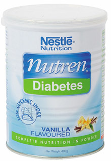 Sữa bột Nestle Nutren Diabetes - hộp 400g (dành cho người bị bệnh đái tháo đường)