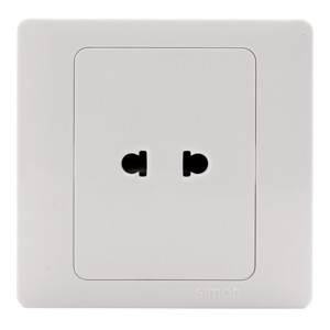 Ổ cắm 2 chấu tròn và dẹt Simon 51071