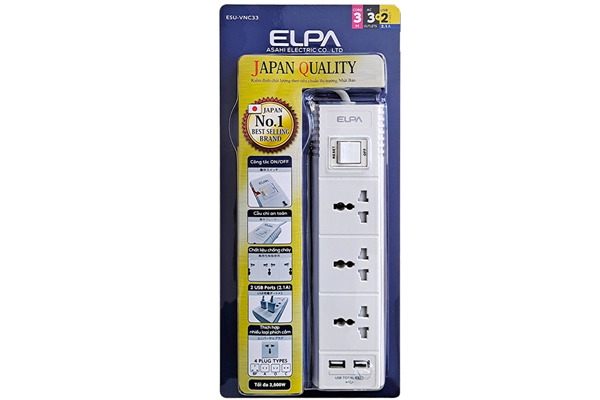 Ổ cắm điện Elpa ESU-VNC33