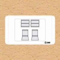 Ổ cắm điện thoại 4 dây Sino S6832RJ