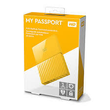 Ổ cứng di động HDD WD My Passport 1TB 2.5″ USB 3.0 WDBYNN0010BYL-WESN