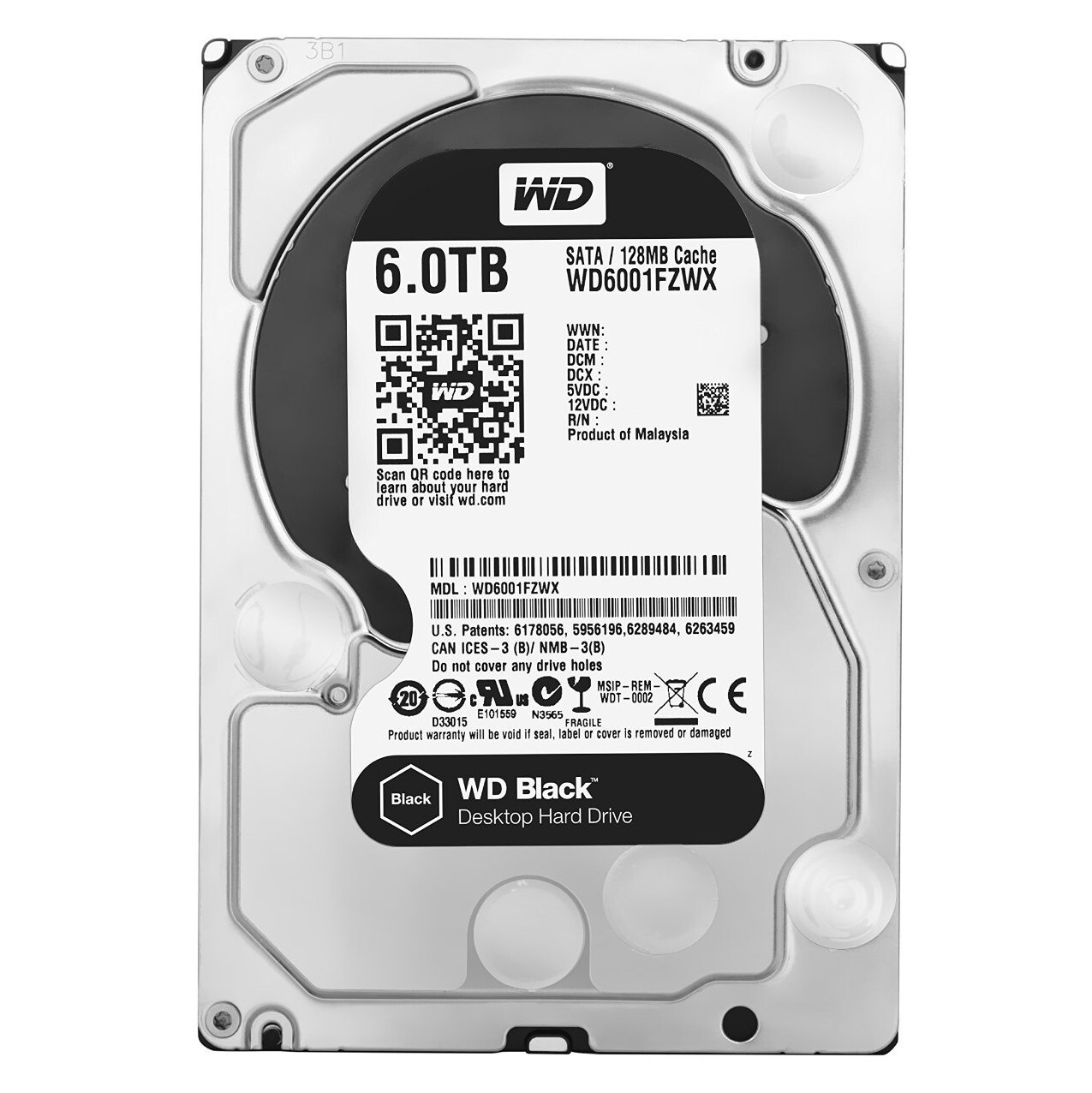 Ổ cứng HDD WD 6.0-TB  WD6001FZWX (Black)
