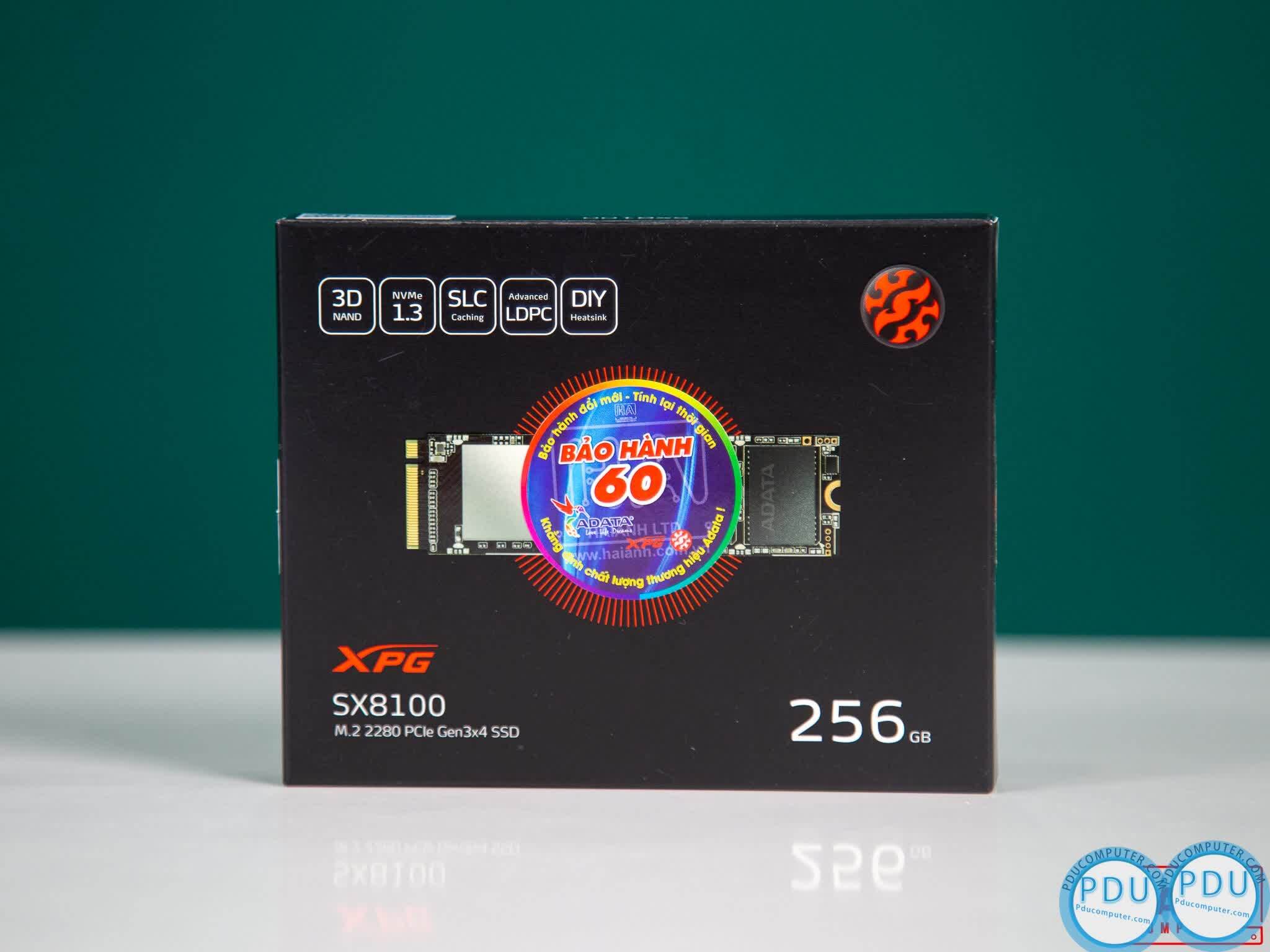 Ổ cứng SSD Adata SX8100NP 256GB PCIe NVMe ASX8100NP-256GT-C