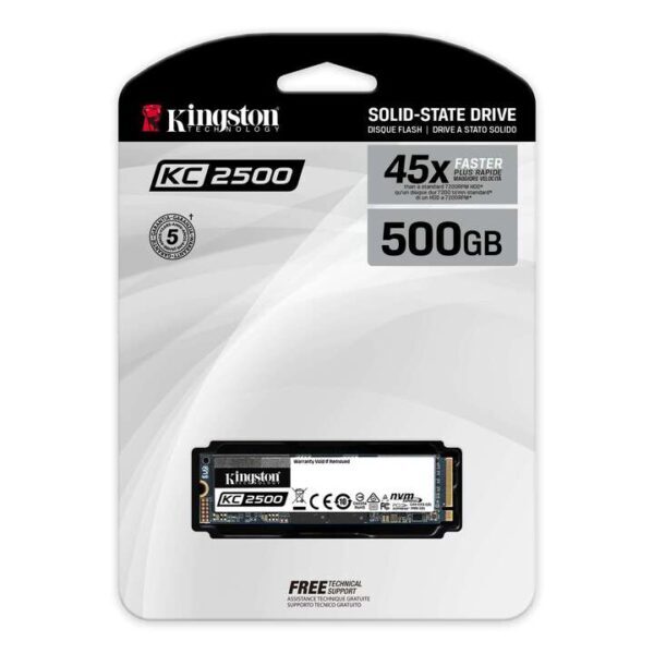 Ổ cứng SSD Kingston KC2500 500GB M.2 2280 NVMe PCIe (SKC2500M8/500G)