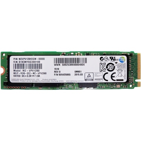 Ổ cứng SSD M2-PCIe 512GB Samsung SM951 NVMe 2280