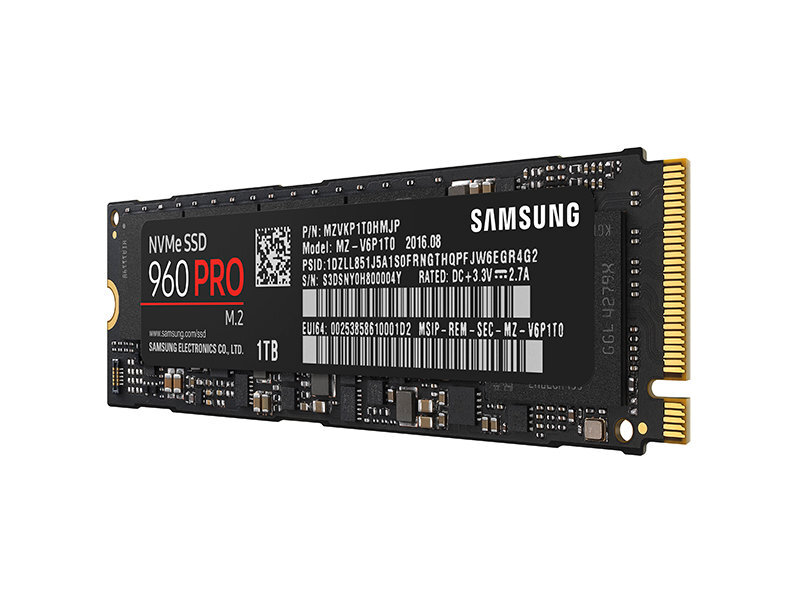 Ổ cứng SSD Samsung 960 PRO 1TB NVMe M.2 (MZ-V6P1T0BW)