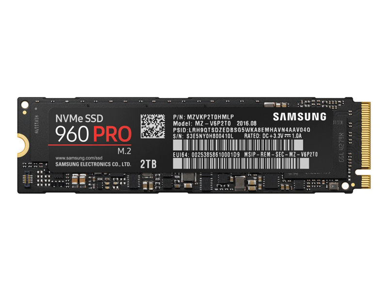 Ổ cứng SSD Samsung 960PRO 2TB NVMe M.2 (MZ-V6P2T0BW)
