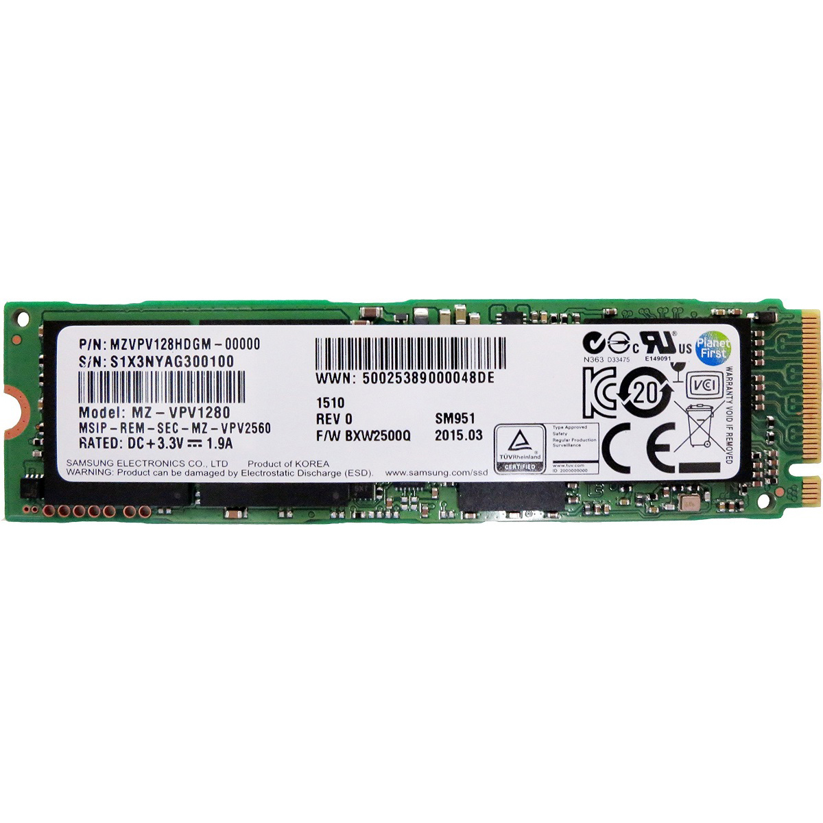 Ổ cứng SSD Samsung M2 PCIE NVME PM961 - 256GB