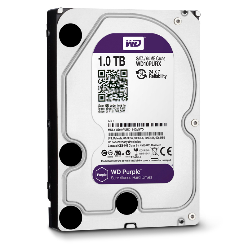 Ổ cứng Western Digital WD10PURX Purple 1Tb SATA3