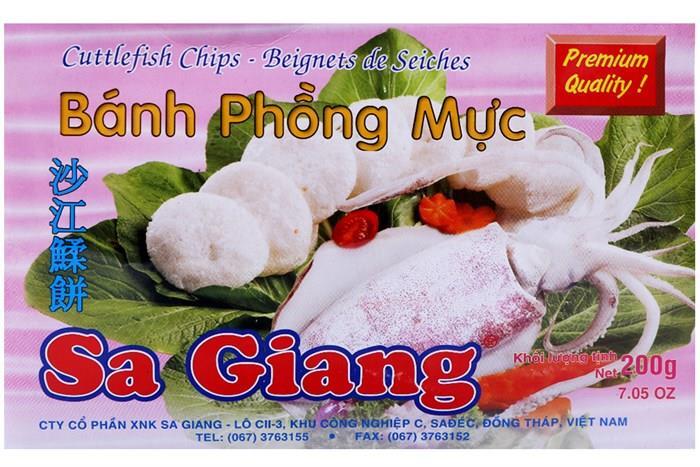 Bánh phồng mực Sa Giang hộp 200g 