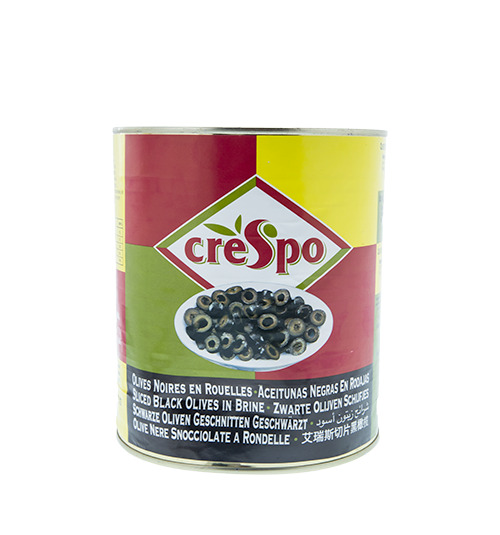 Oliu đen cắt lát Crespo 2840ml