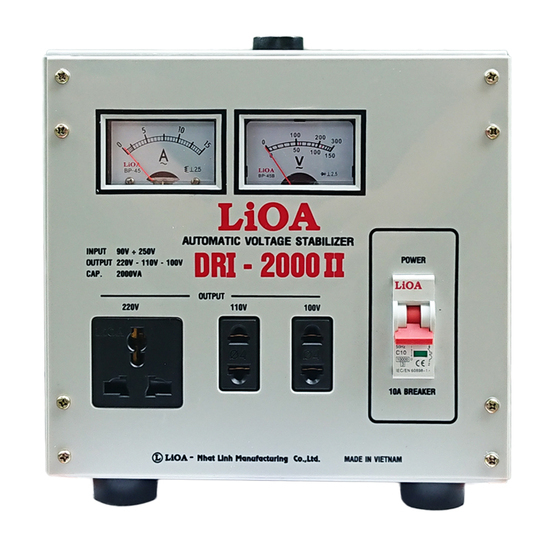 Ổn áp 1 pha LiOA DRI-2000II