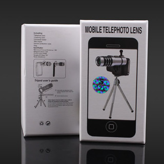 Ống kính Lens 12x cho điện thoại iPhone 4 4S Bạc - Lens5