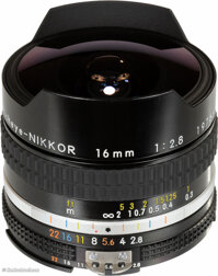 Ống kính Nikon MF Fisheye 16mm F2.8 AIS