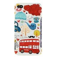 Ốp lưng iPhone 4/4S Nhựa dẻo mỏng London Bus